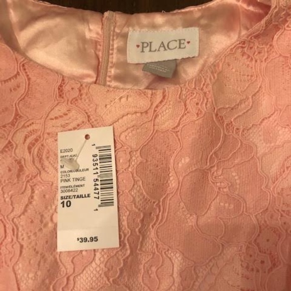 Girls Light Pink Dress (size 10) brand new - Picture 2 of 3